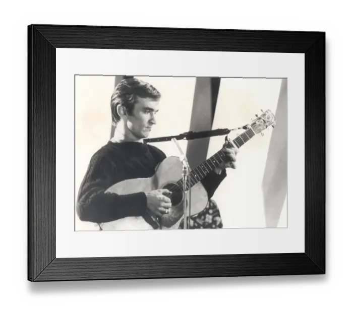 Framed Print : Martin Carthy Folk singer who is to appeared on ABC Televisions Hallejuah