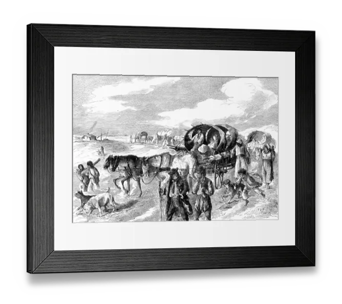 Framed Print : Hungarian gypsies on the tramp 1874 Travellers Romany Gypsy Gipsy gypsies Roma Framed Print : Hungarian gypsies on the tramp 1874 Travellers Romany Gypsy Gipsy gypsies Roma