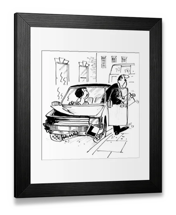 Framed Print : Cartoon by Sax Usually paying little or no attention to political correctness, Sax