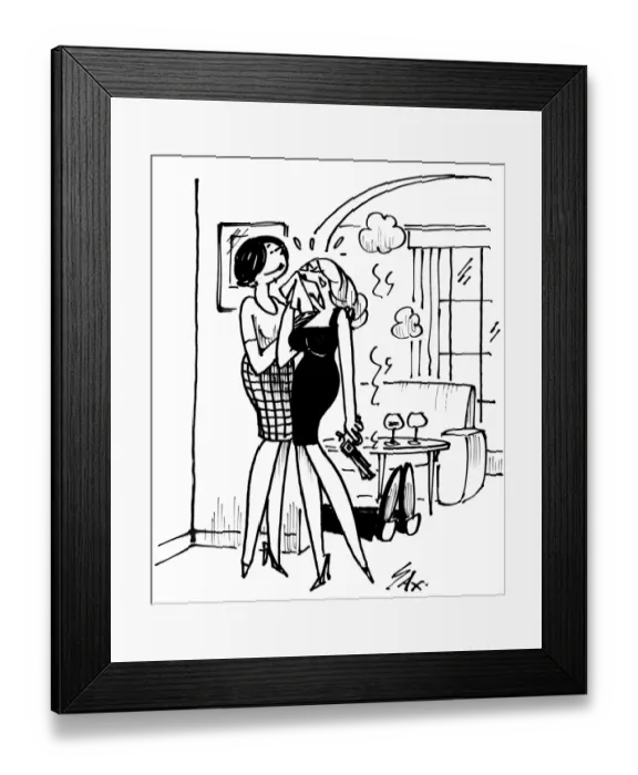 Framed Print : Cartoon by Sax Usually paying little or no attention to political correctness, Sax Framed Print : Cartoon by Sax Usually paying little or no attention to political correctness, Sax