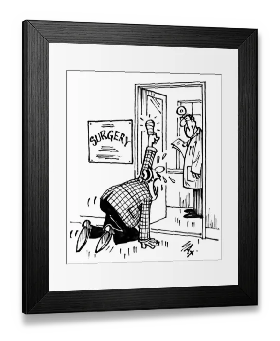 Framed Print : Cartoon by Sax Usually paying little or no attention to political correctness, Sax