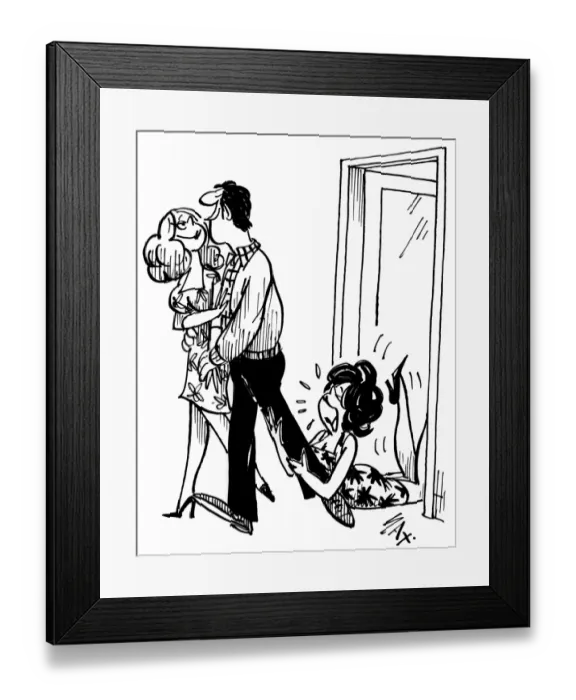 Framed Print : Cartoon by Sax Usually paying little or no attention to political correctness, Sax