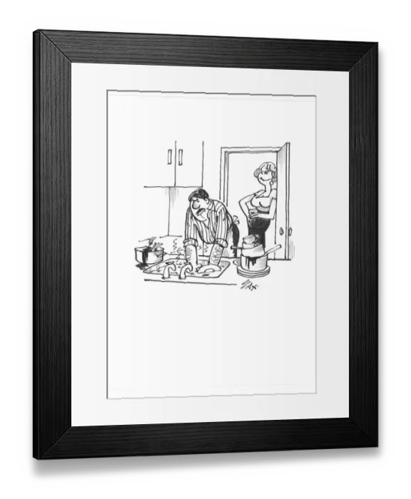 Framed Print : Sax Usually paying little or no attention to political correctness, Sax cartoons are often saucy