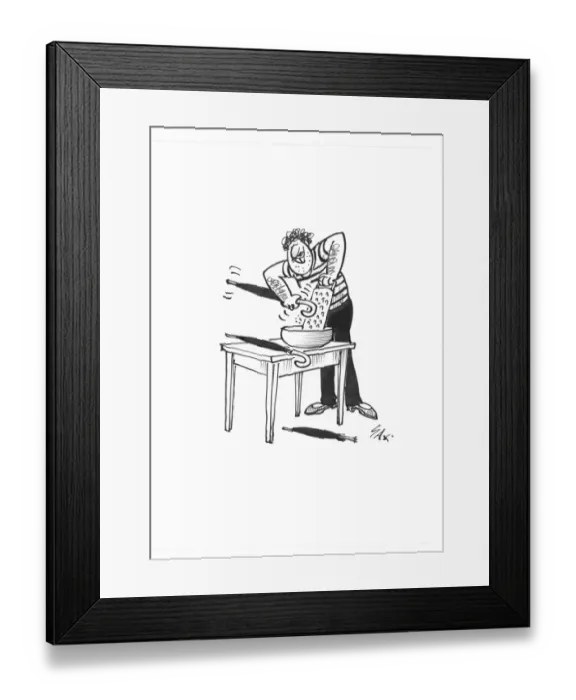 Framed Print : Sax Usually paying little or no attention to political correctness, Sax cartoons are often saucy
