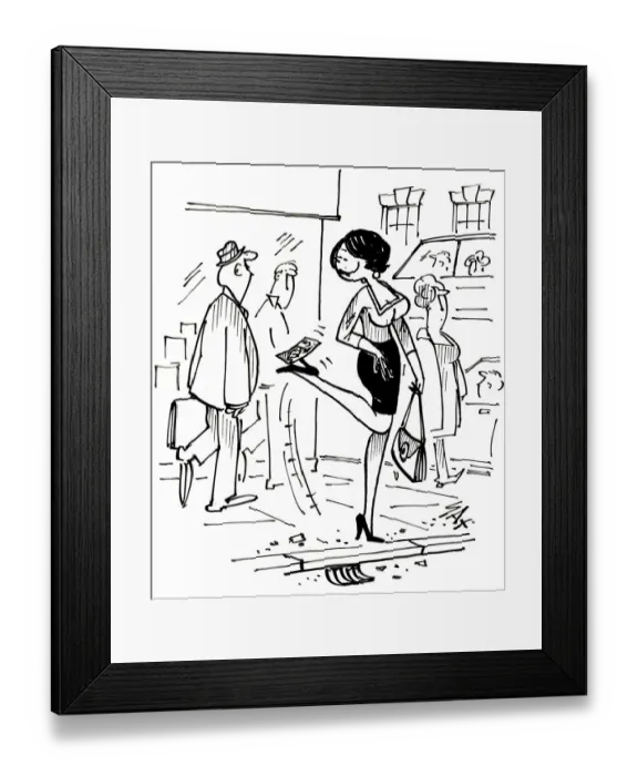 Framed Print : Cartoon by Sax Usually paying little or no attention to political correctness, Sax