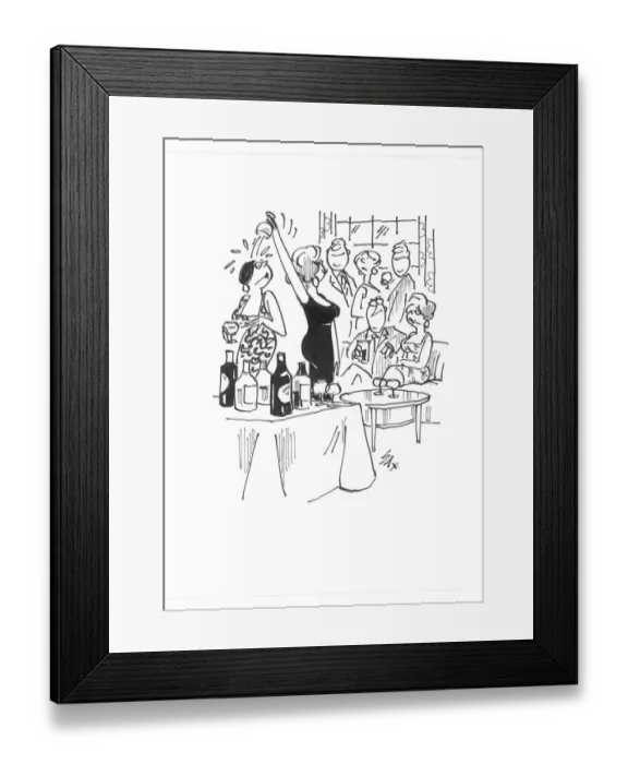 Framed Print : Sax Usually paying little or no attention to political correctness, Sax cartoons are often saucy