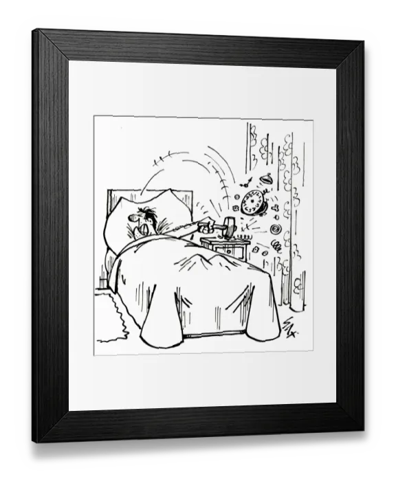 Framed Print : Not a morning person. Cartoon by Sax Usually paying little or no attention to political correctness Framed Print : Not a morning person. Cartoon by Sax Usually paying little or no attention to political correctness