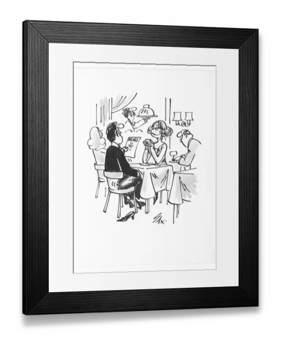 Framed Print : Sax Usually paying little or no attention to political correctness, Sax cartoons are often saucy