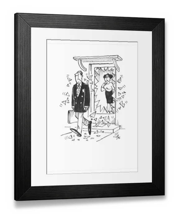 Framed Print : Sax Usually paying little or no attention to political correctness, Sax cartoons are often saucy
