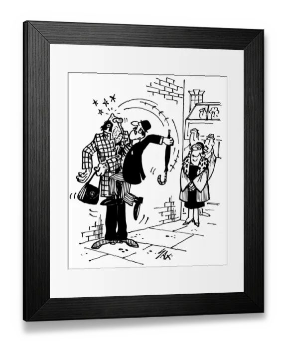 Framed Print : Cartoon by Sax Usually paying little or no attention to political correctness, Sax