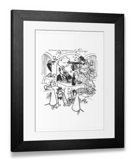 Framed Print : Sax Usually paying little or no attention to political correctness, Sax cartoons are often saucy
