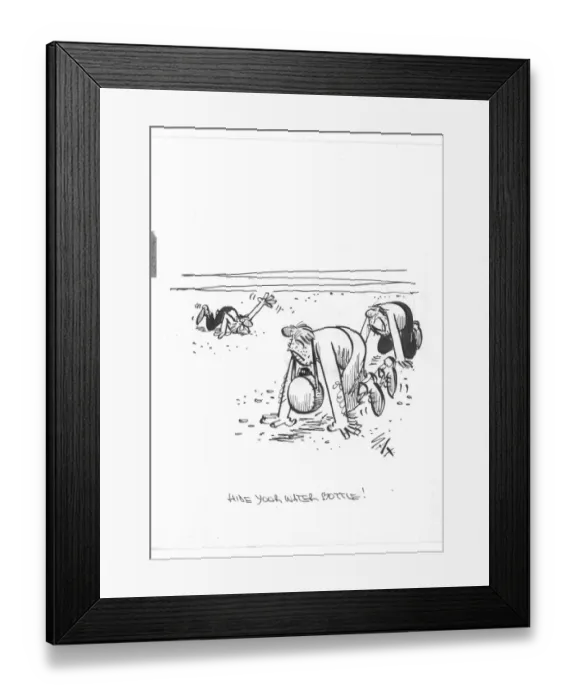 Framed Print : Hide your water bottle. Sax Usually paying little or no attention to political correctness