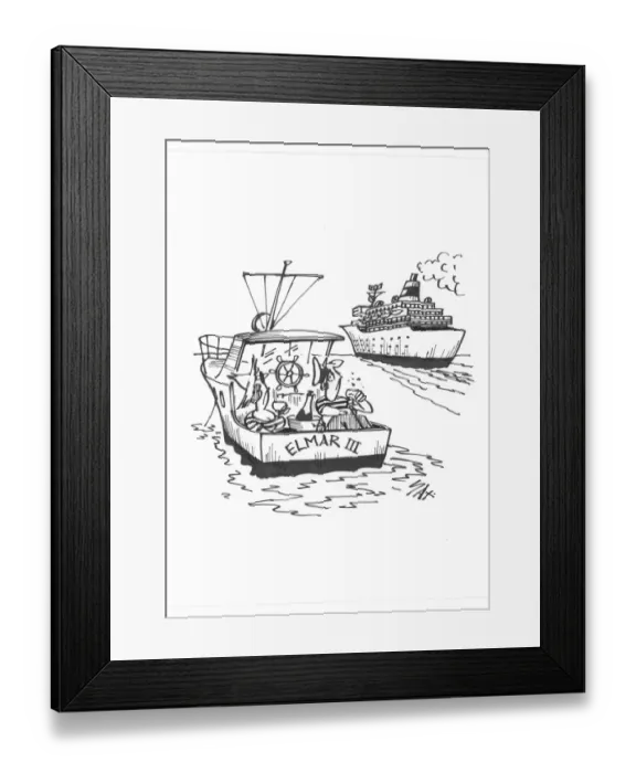 Framed Print : Sax Usually paying little or no attention to political correctness, Sax cartoons are often saucy