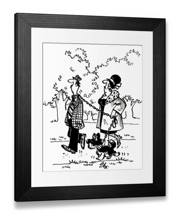 Framed Print : Cartoon by Sax Usually paying little or no attention to political correctness, Sax