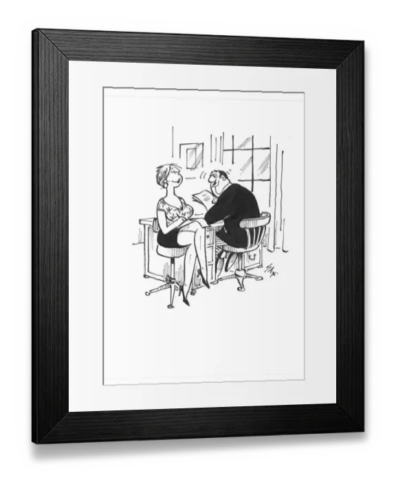 Framed Print : Sax Usually paying little or no attention to political correctness, Sax cartoons are often saucy
