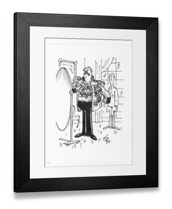 Framed Print : Sax Usually paying little or no attention to political correctness, Sax cartoons are often saucy