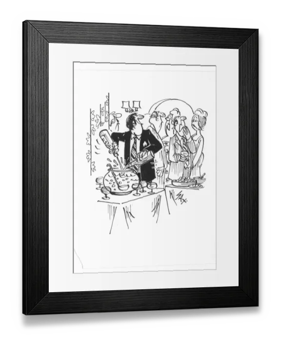 Framed Print : Sax Usually paying little or no attention to political correctness, Sax cartoons are often saucy