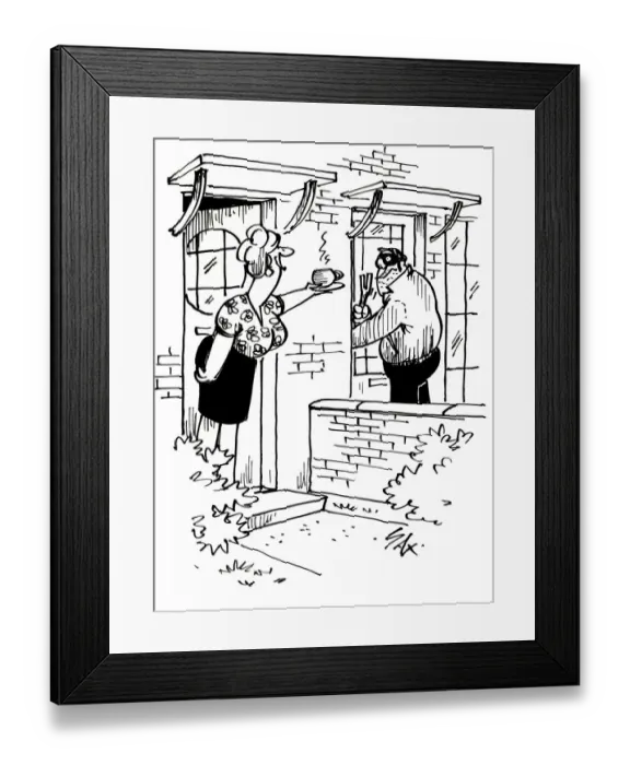 Framed Print : Cartoon by Sax Neighbourhood watch. If you don t know your neighbours why not offer Framed Print : Cartoon by Sax Neighbourhood watch. If you don t know your neighbours why not offer