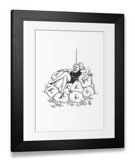 Framed Print : Money / cash / wealth / luxury / moneybags Framed Print : Money / cash / wealth / luxury / moneybags