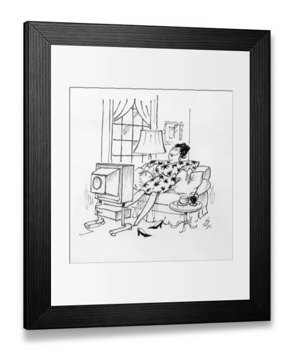 Framed Print : by Sax Usually paying little or no attention to political correctness, Sax cartoons are often saucy
