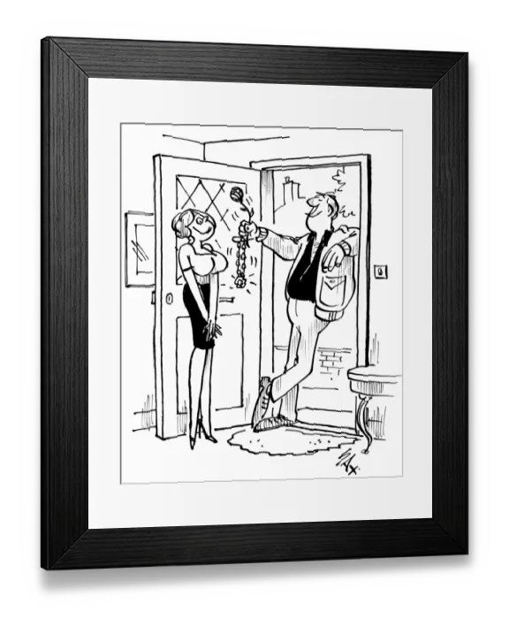 Framed Print : Cartoon by Sax Usually paying little or no attention to political correctness, Sax Framed Print : Cartoon by Sax Usually paying little or no attention to political correctness, Sax