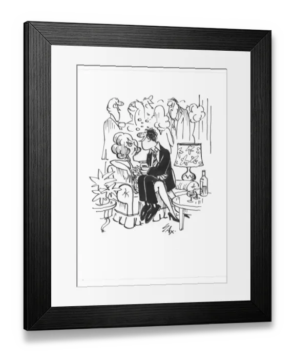 Framed Print : Sax Usually paying little or no attention to political correctness, Sax cartoons are often saucy