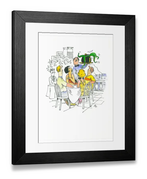 Framed Print : Sax Usually paying little or no attention to political correctness, Sax cartoons are often saucy