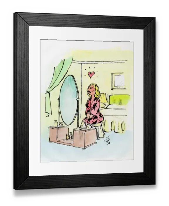 Framed Print : A cartoon by famous cartoonist Sax Framed Print : A cartoon by famous cartoonist Sax