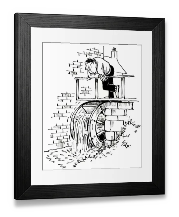 Framed Print : Cartoon by Sax Simple things for simple minds Framed Print : Cartoon by Sax Simple things for simple minds
