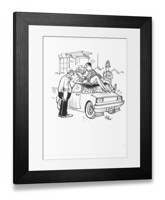 Framed Print : Sax Usually paying little or no attention to political correctness, Sax cartoons are often saucy