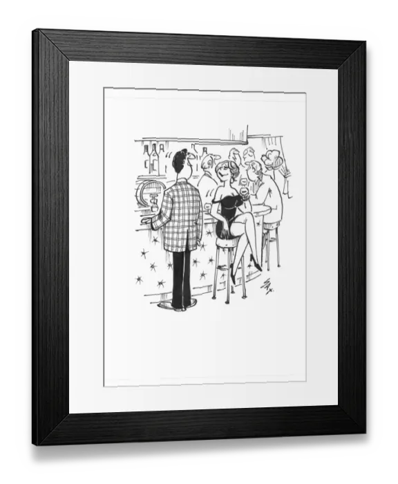 Framed Print : Sax Usually paying little or no attention to political correctness, Sax cartoons are often saucy