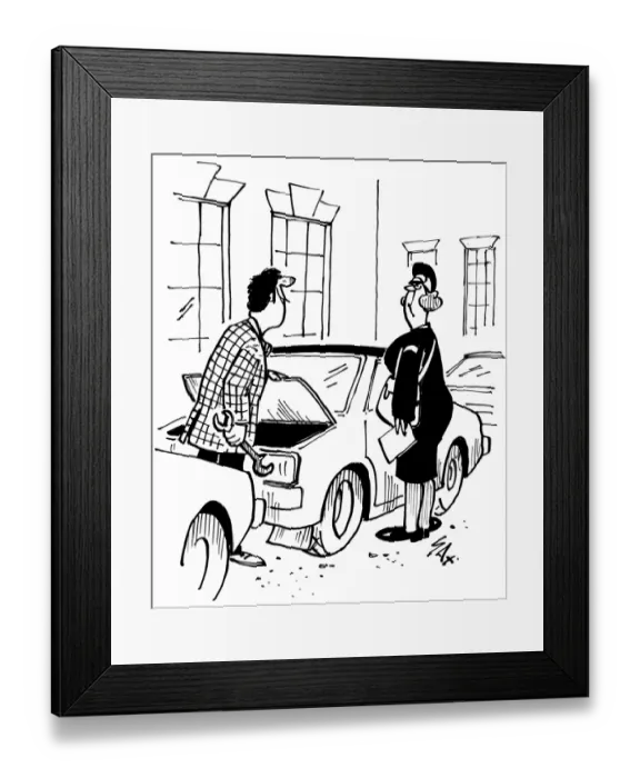 Framed Print : Cartoon by Sax Usually paying little or no attention to political correctness, Sax