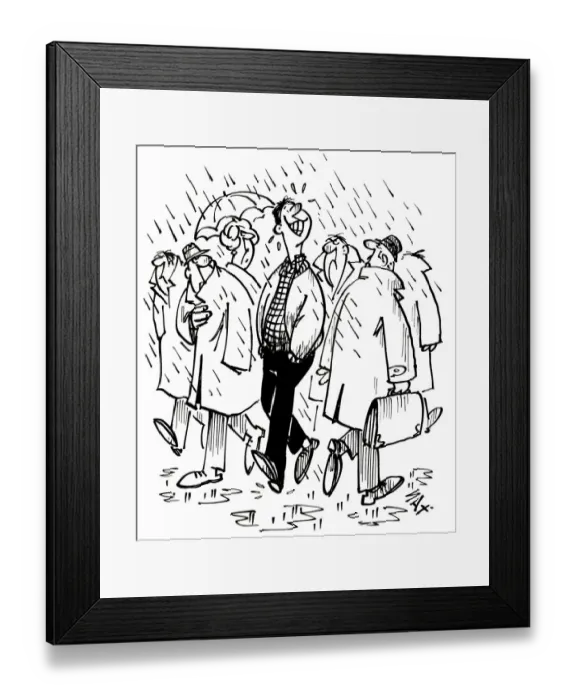 Framed Print : Cartoon by Sax Usually paying little or no attention to political correctness, Sax