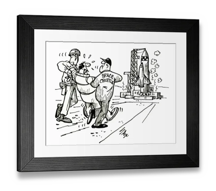 Framed Print : Cartoon by Sax Second thoughts. When I said to my wife I need some space I didn t really mean it Framed Print : Cartoon by Sax Second thoughts. When I said to my wife I need some space I didn t really mean it