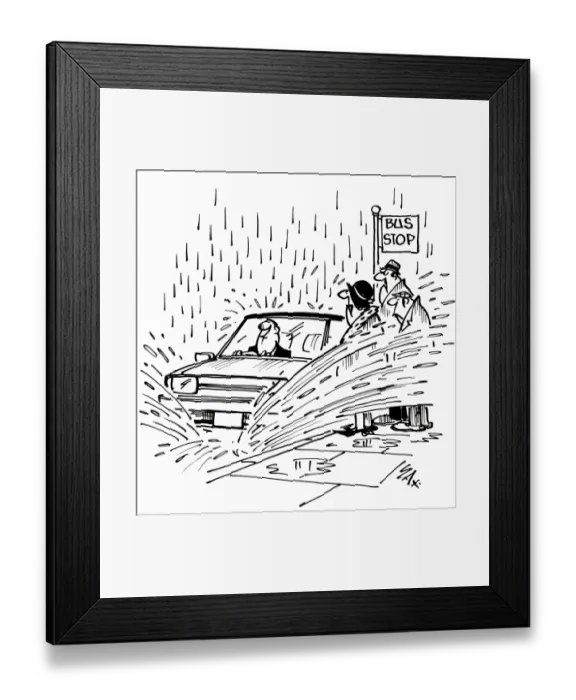 Framed Print : Cartoon by Sax Usually paying little or no attention to political correctness, Sax
