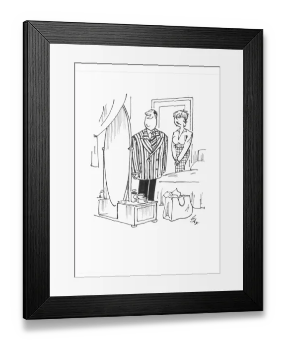 Framed Print : Sax Usually paying little or no attention to political correctness, Sax cartoons are often saucy
