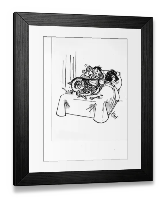 Framed Print : Sax Usually paying little or no attention to political correctness, Sax cartoons are often saucy