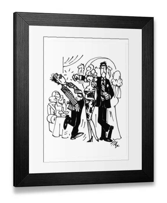 Framed Print : Sax Usually paying little or no attention to political correctness, Sax cartoons are often saucy