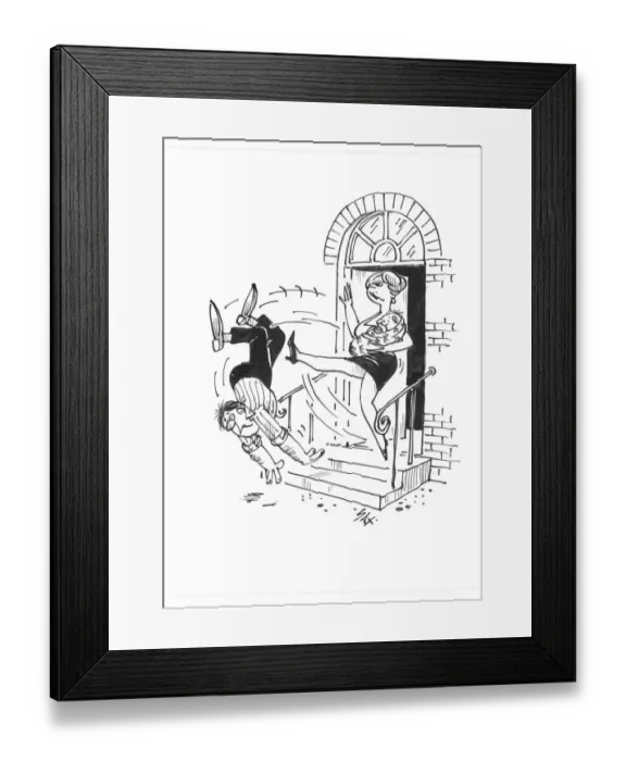 Framed Print : Sax Usually paying little or no attention to political correctness, Sax cartoons are often saucy