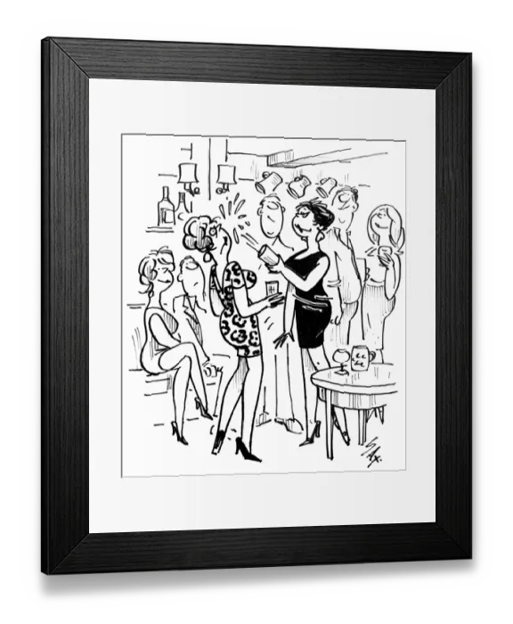 Framed Print : Cartoon by Sax Usually paying little or no attention to political correctness, Sax