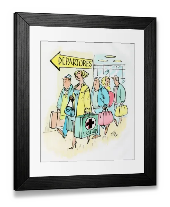 Framed Print : A cartoon by famous cartoonist Sax Framed Print : A cartoon by famous cartoonist Sax