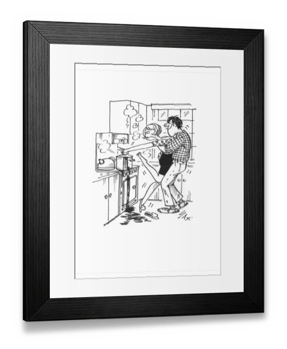 Framed Print : Sax Usually paying little or no attention to political correctness, Sax cartoons are often saucy