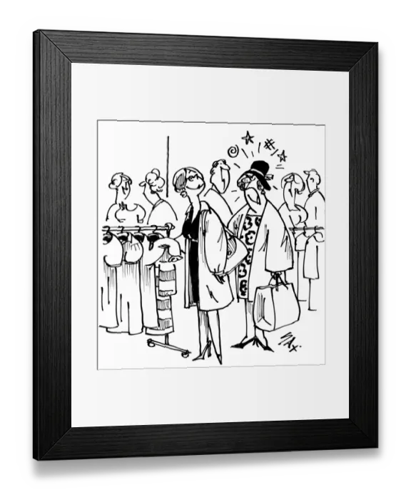 Framed Print : Cartoon by Sax Usually paying little or no attention to political correctness, Sax