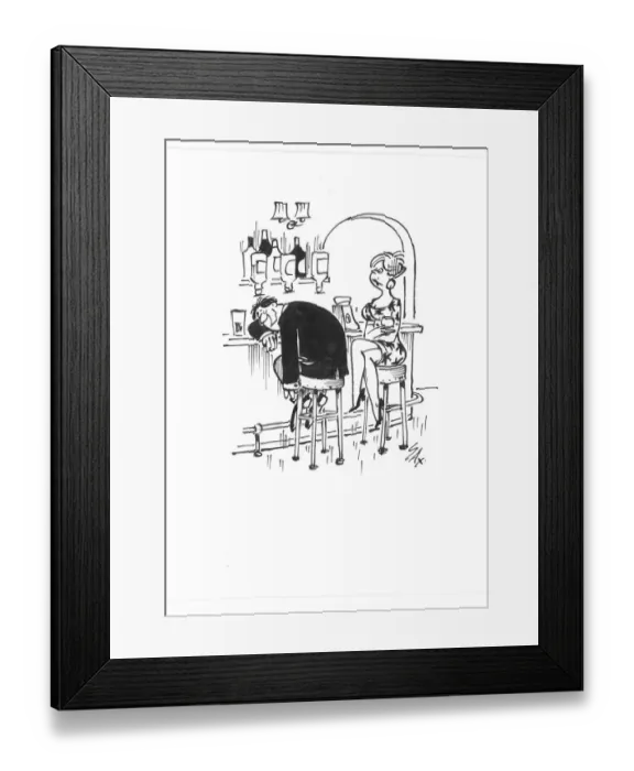 Framed Print : Sax Usually paying little or no attention to political correctness, Sax cartoons are often saucy