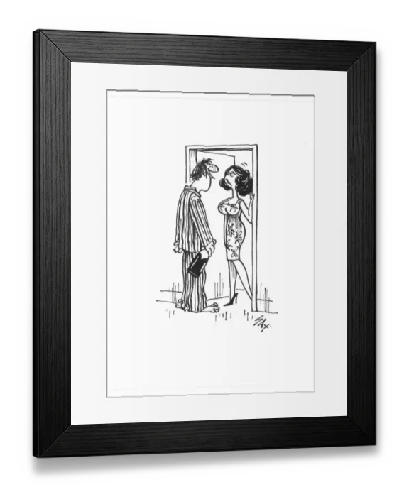 Framed Print : Sax Usually paying little or no attention to political correctness, Sax cartoons are often saucy