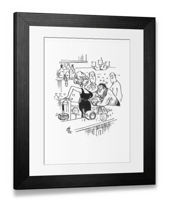 Framed Print : Sax Usually paying little or no attention to political correctness, Sax cartoons are often saucy