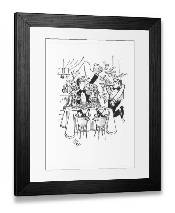Framed Print : Sax Usually paying little or no attention to political correctness, Sax cartoons are often saucy