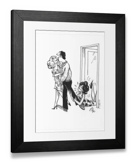 Framed Print : Sax Usually paying little or no attention to political correctness, Sax cartoons are often saucy