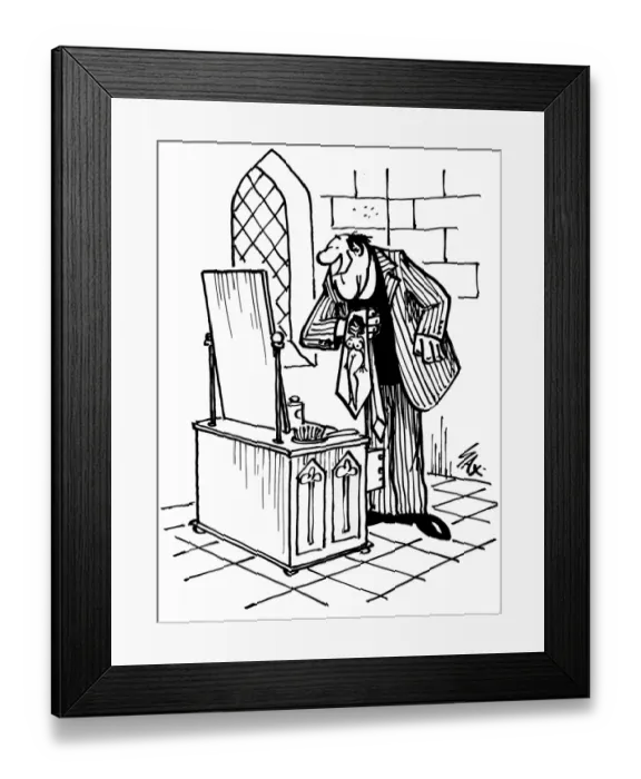 Framed Print : Cartoon by Sax Usually paying little or no attention to political correctness, Sax