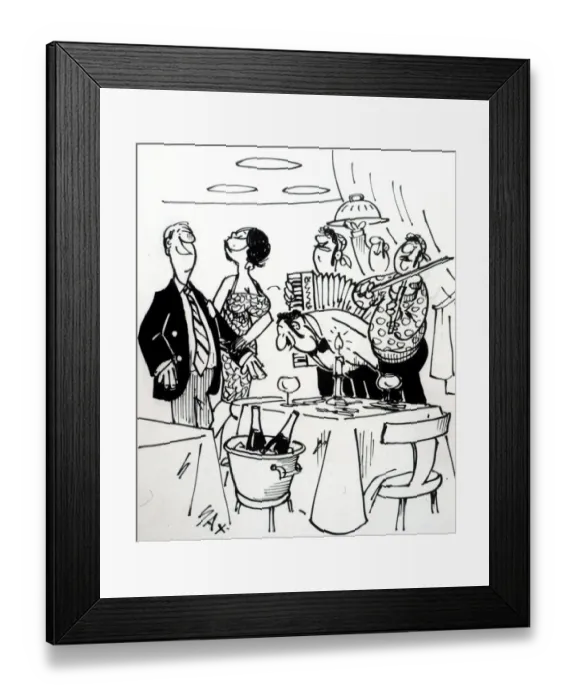 Framed Print : Cartoon by Sax Usually paying little or no attention to political correctness, Sax Framed Print : Cartoon by Sax Usually paying little or no attention to political correctness, Sax